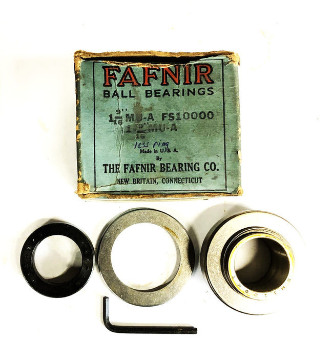 Fafnir Ball Bearing Insert MUA 1-9/16 FS10000 (SM1109KT) NOS