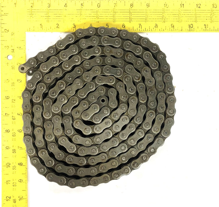 Diamond Chain 9 Foot Riveted Double Strand Roller Chain 5/8 Inch 50-2 NOS