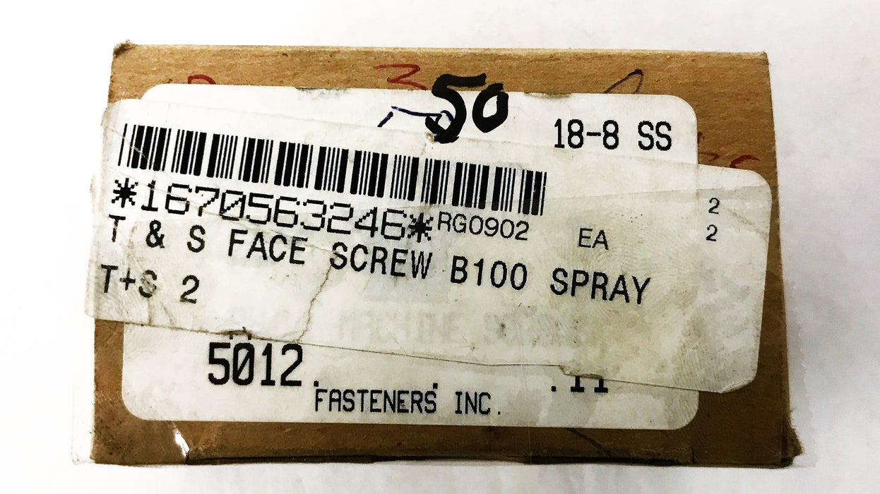 T & S Spray Face Screw B-100 [Lot of 50] NOS