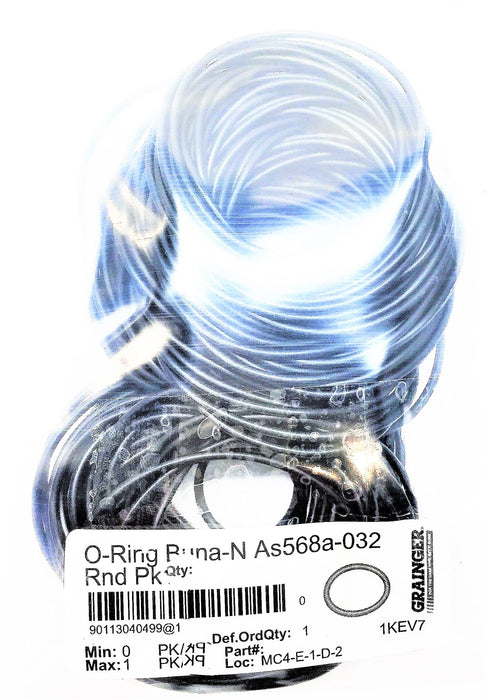 GRAINGER Buna-N O-Ring As568a-032 [Lot of 135] NOS
