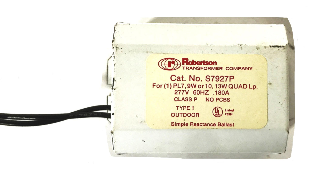 Robertson Simple Reactance Ballast S7927P [Lot of 2] NOS