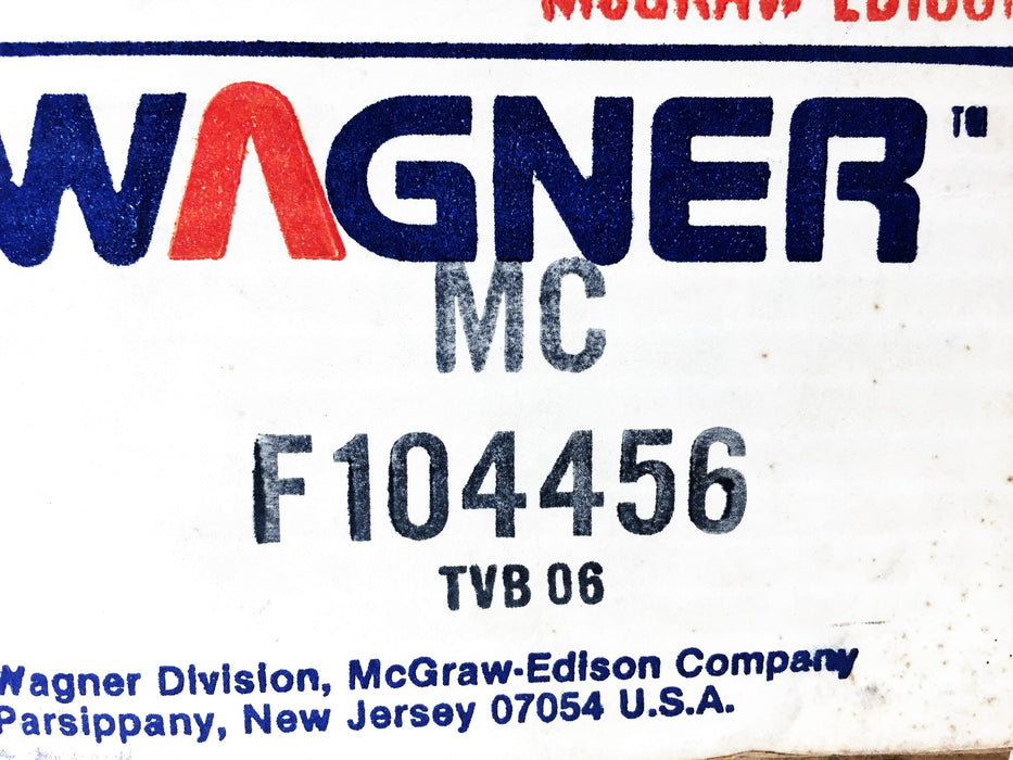 Wagner Brake Master Cylinder F104456 NOS