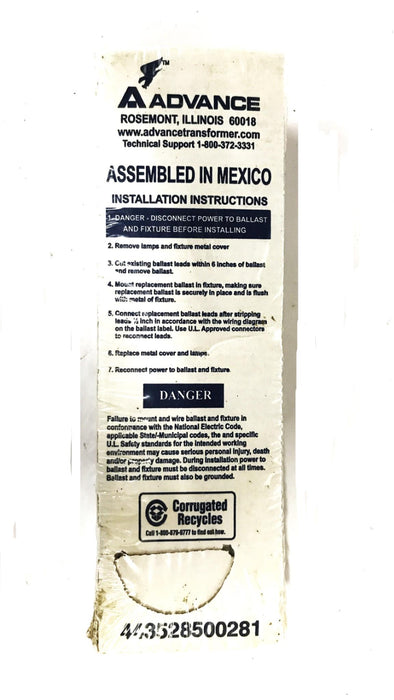 Philips Advance 2-Lamp Ballast 10P-2P32-SC NOS