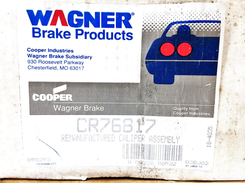 Wagner Disc Brake Caliper CR76817 REMANUFACTURED
