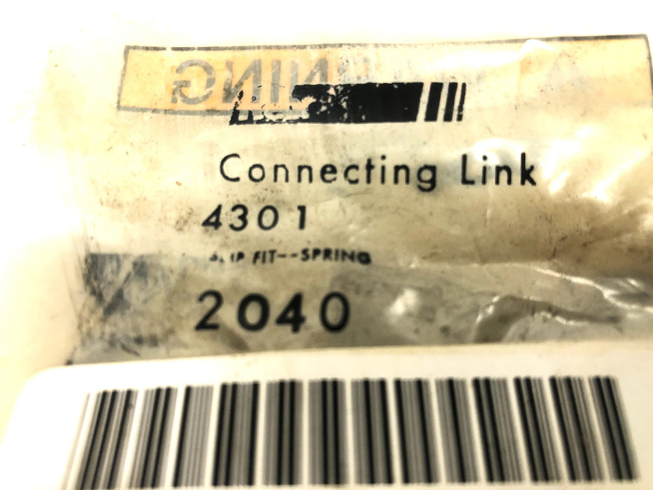 Rexnord Master Double Connecting Link 2040 [Lot of 4] NOS