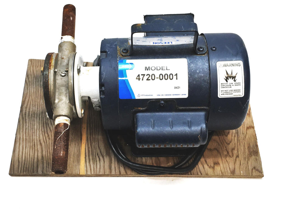 Jabsco, ITT 1725RPM 60Hz 115/230V 1/3HP Pump 4720-0001 USED