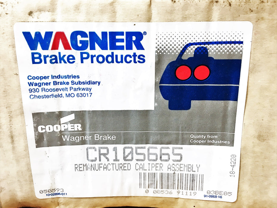 Wagner Disc Brake Caliper CR105660 REMANUFACTURED