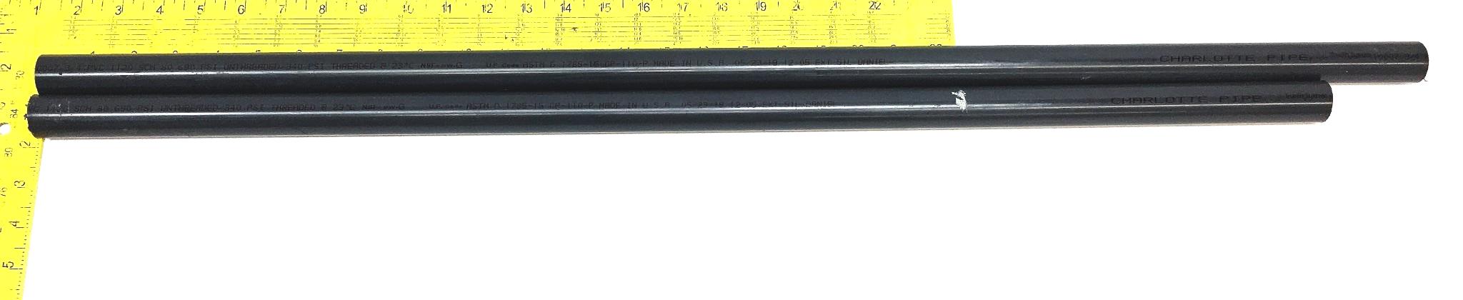 Charlotte Pipe TrueFit System 3/4 Inch PVC Pipe 10007 [Lot of 2] NOS