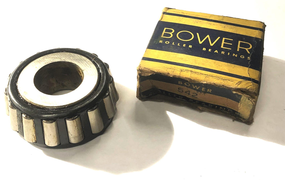 Bower Tapered Roller Bearing Cone BT-542 (542) NOS