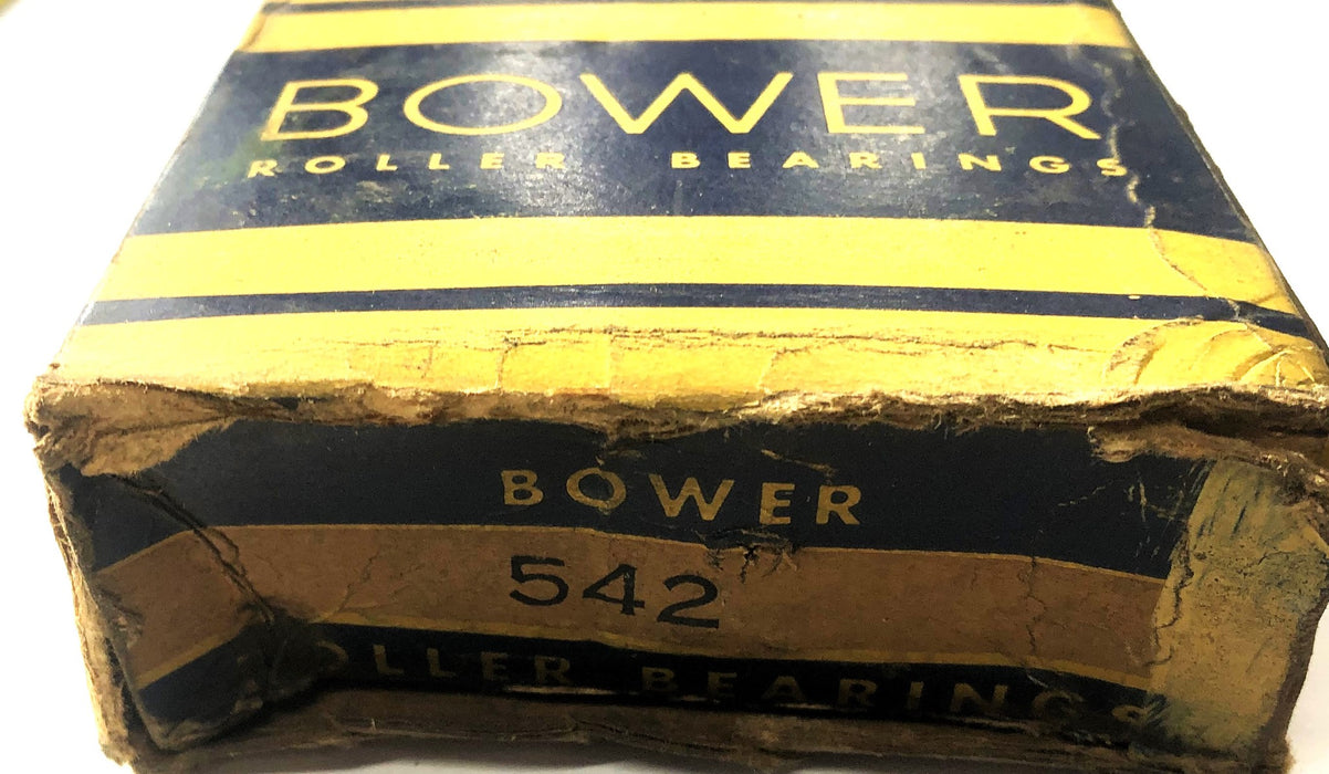 Bower Tapered Roller Bearing Cone BT-542 (542) NOS