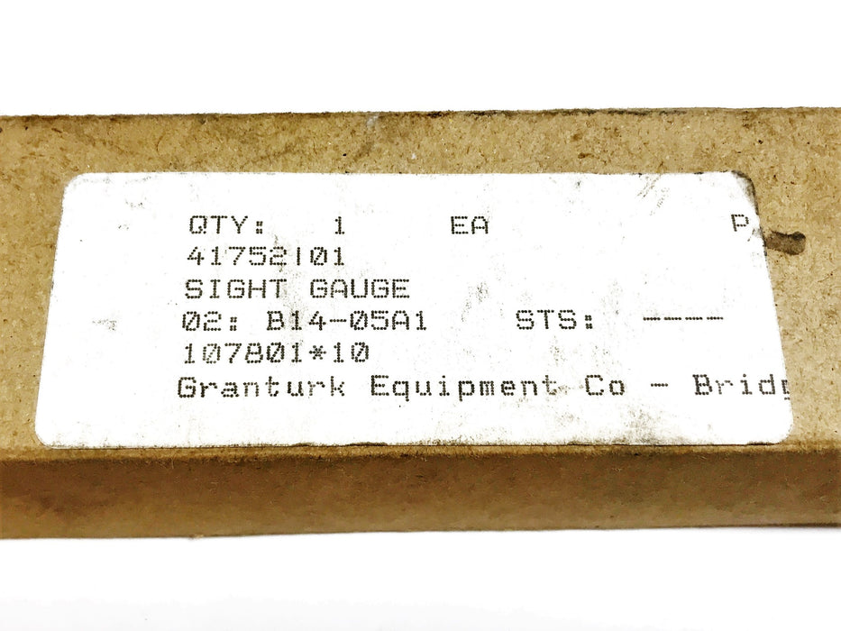 Granturk Hydraulic Sight Gauge 41752 NOS