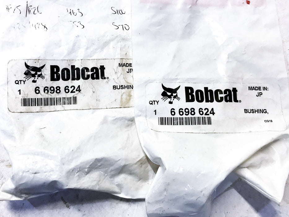 Bobcat Pin Bushing 6698624 [Lot of 2] NOS