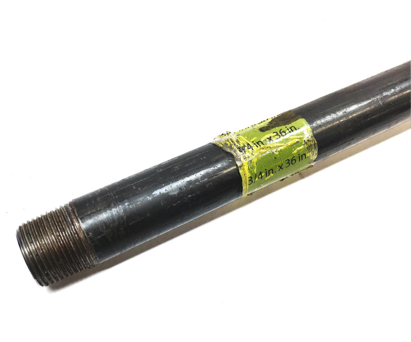 Abrazadera de tubo Irwin de 3/4 pulgadas con tubo cortado de acero negro de 3/4x36 pulgadas USADA