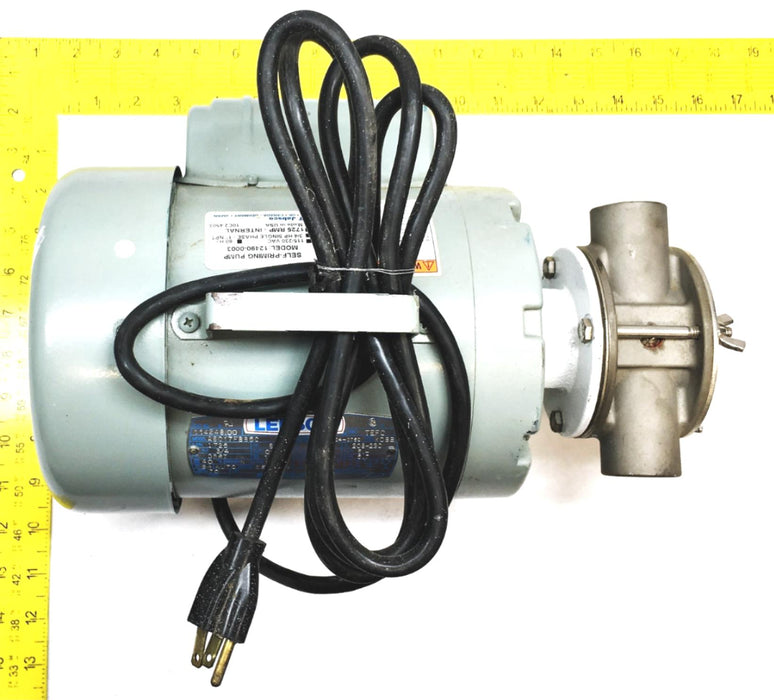 Jabsco ITT 1725RPM 60Hz 115/230VAC 3/4HP Self Priming Pump 12490-0003 USED