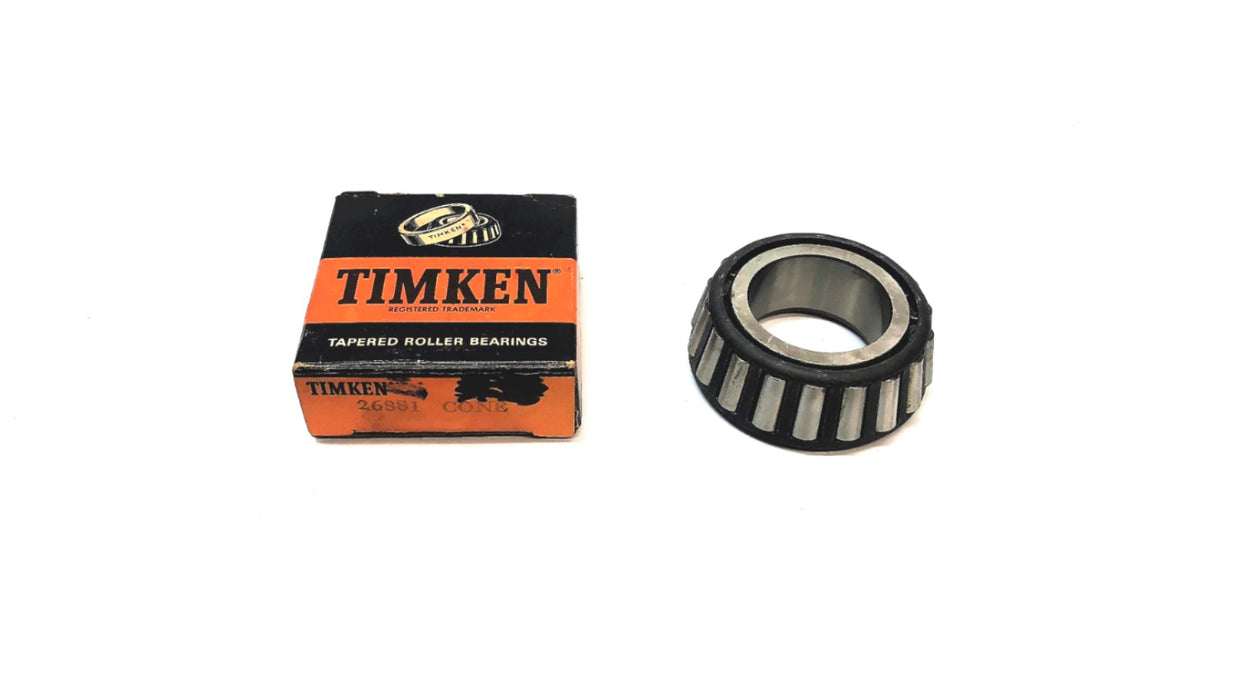 Timken Single Cone Tapered Roller Bearing 26881 NOS