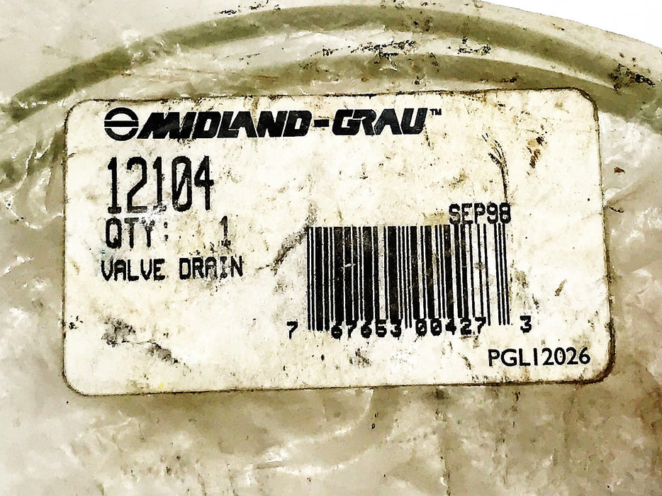 Midland-Grau Drain Valve 12104 [Lot of 2] NOS