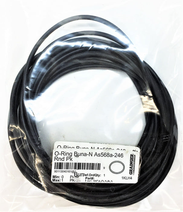 GRAINGER O-Ring Buna-N As568a-246 [Lot of 16] NOS