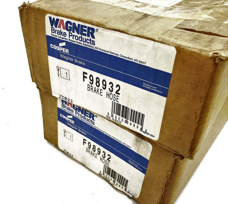 Wagner Brake Hose F98932 [Lot of 2] NOS