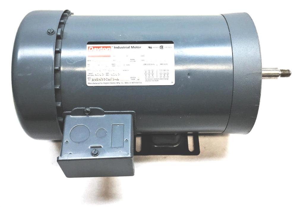 Dayton 3HP 208-220/440V 60Hz 3450RPM Industrial Motor 3N682A NOS