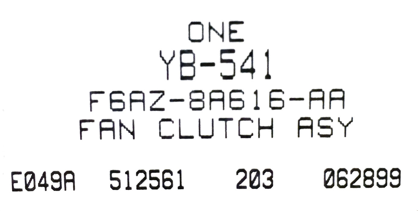 Ford Fan Clutch YB-541 (F6AZ-8A616-AA) NOS