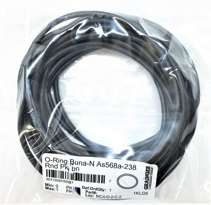 GRAINGER O-Ring Buna-N As568a-238 [Lot of 23] NOS