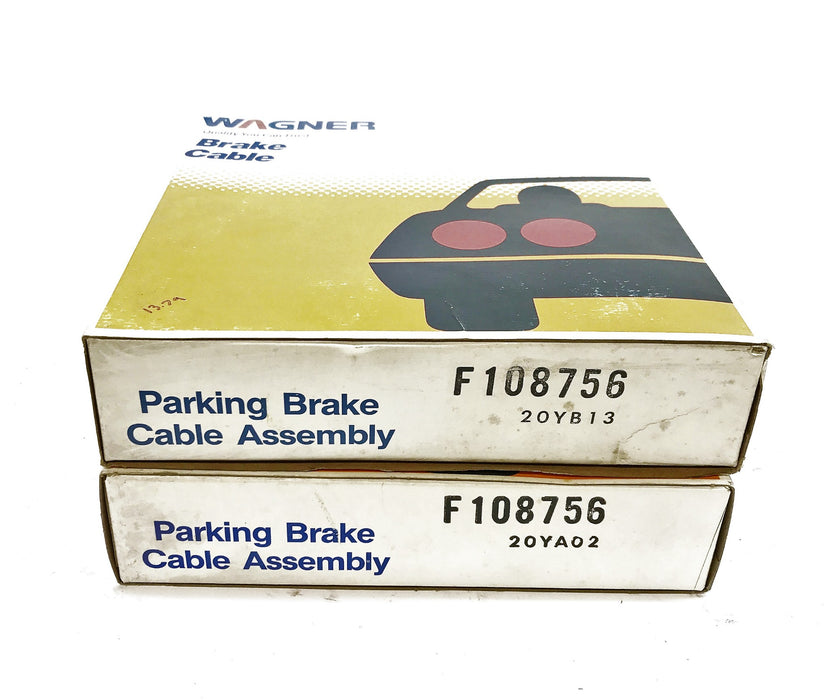 Wagner Parking Brake Cable F108756 [Lot of 2] NOS