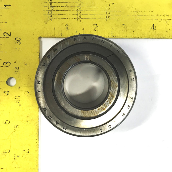 Fafnir 3 inch x 1-3/8 inch Single Row Ball Bearing W307PP NOS