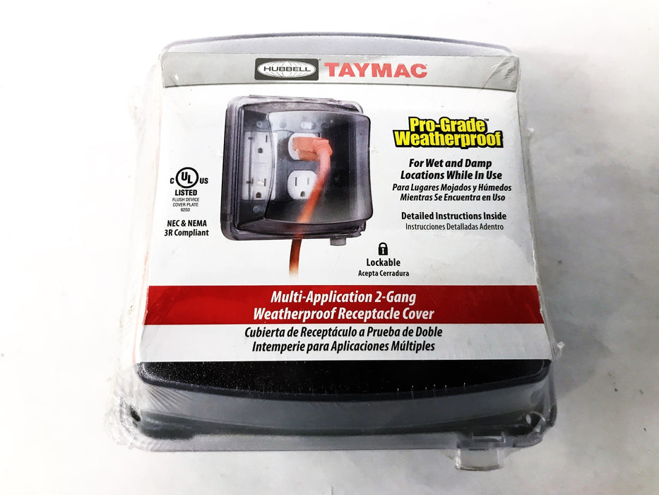 Hubbell Taymac Multi-Application Weatherproof Receptacle Cover MM2410C NOS