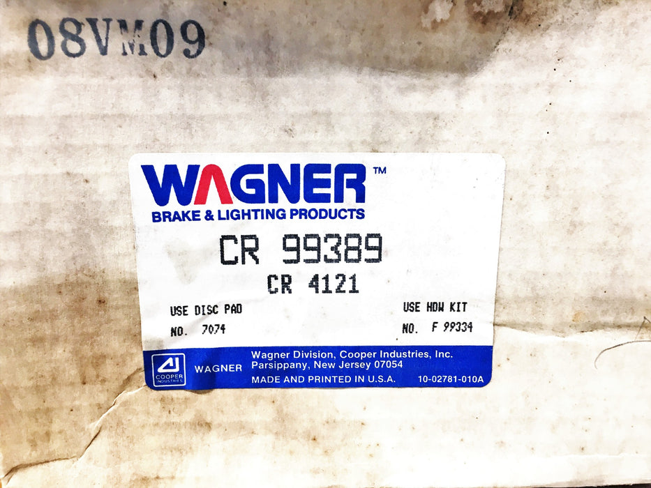 Wagner Disc Brake Caliper CR99389 REMANUFACTURED