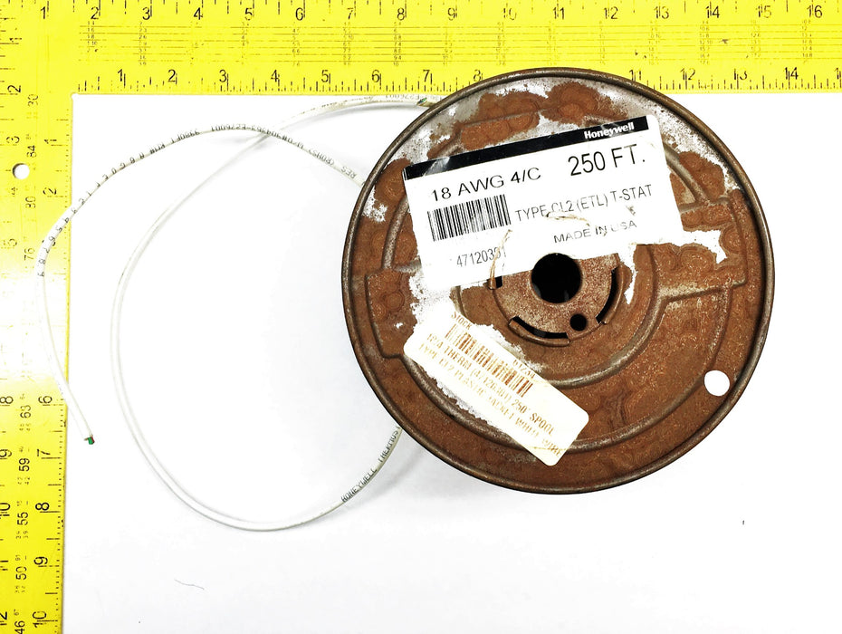 Honeywell 18 AWG 4/C Thermostat Cable 47120301 NOS