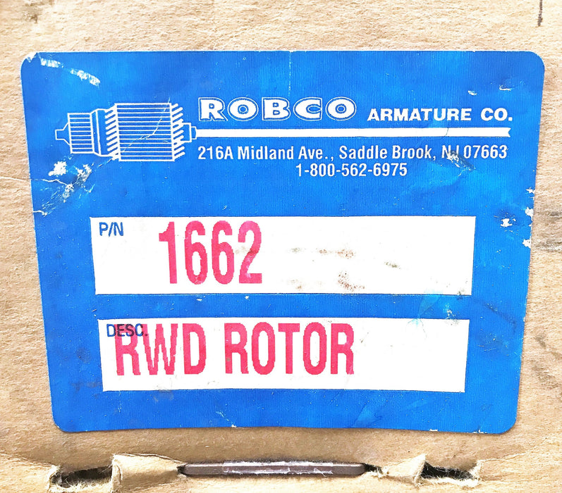 Robco Re-Wound Alternator Rotor 1662 NOS