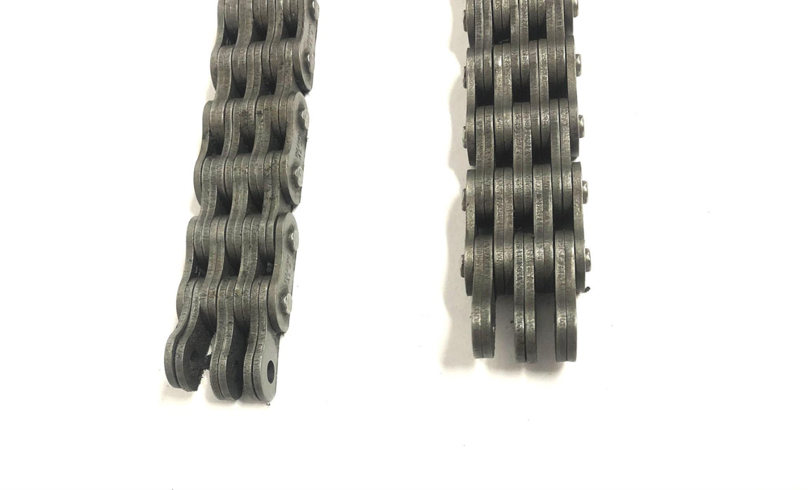 Tsubaki 2 Foot Leaf Chain AL466 (AL4) [Lot of 2] NOS