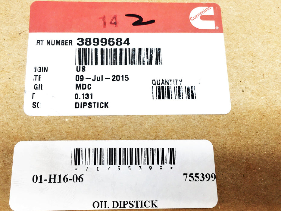Cummins Oil Dipstick 3899684 NOS