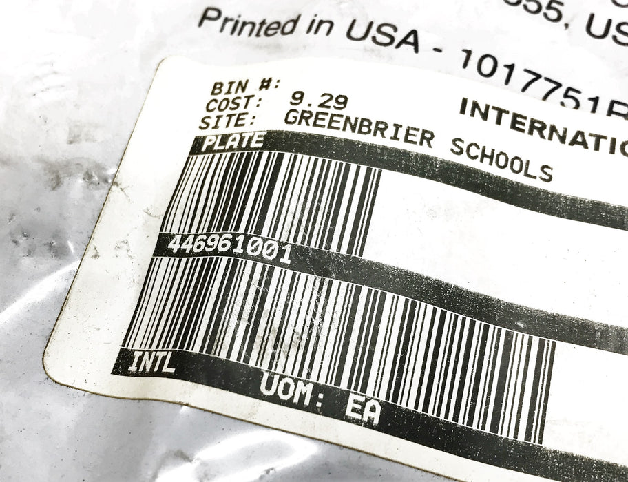 International/Navistar Plate 446961001 NOS