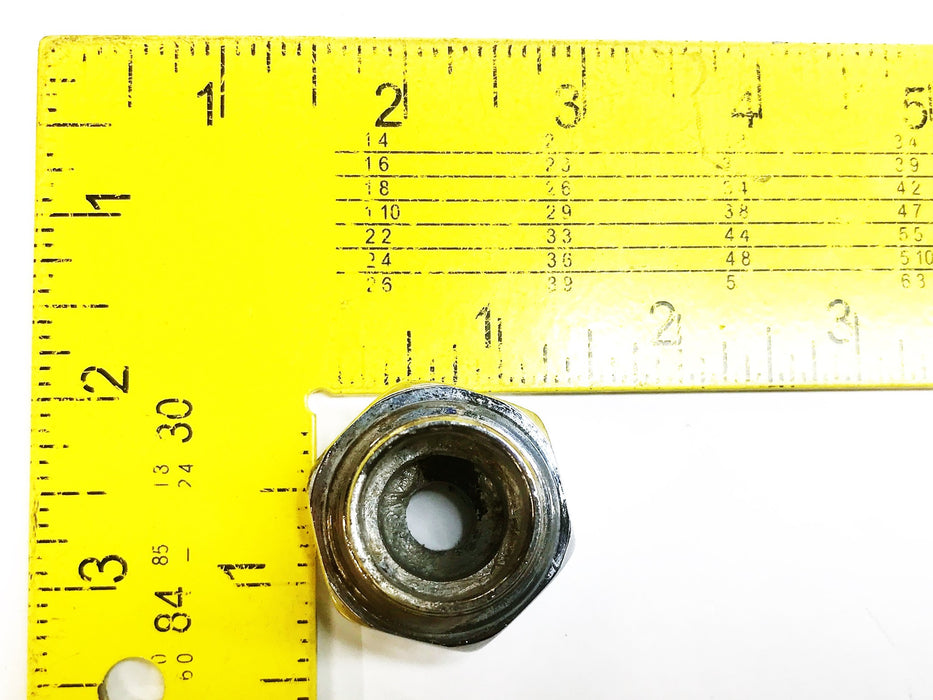 Royal Brass Chrome Cap Nut 07-639TL [Lot of 3] NOS