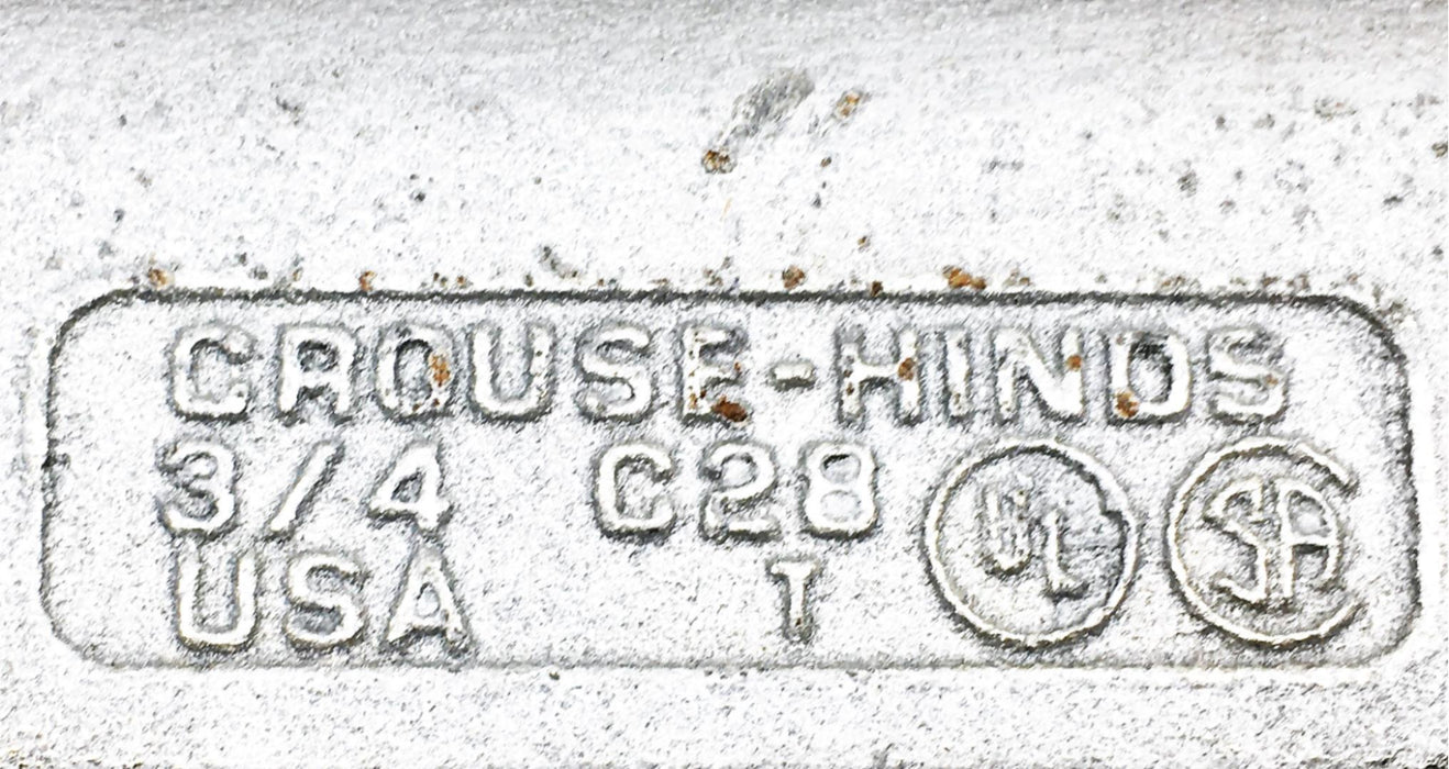 Crouse-Hinds 3/4 Inch Form 8 Conduit Outlet Body 5 Piece Set C28 NOS
