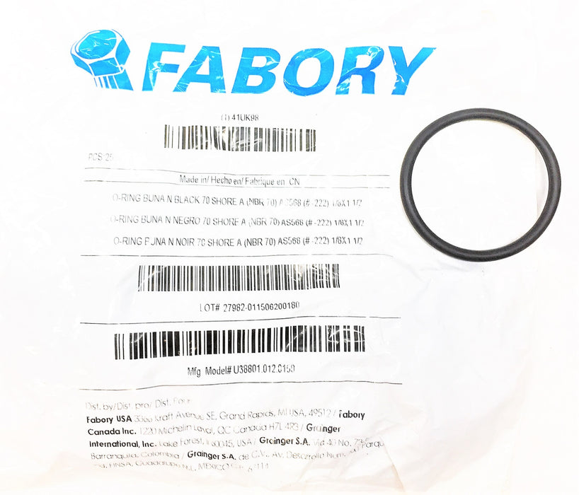 FABORY Buna-N O-Ring Pack (25pcs) 41UK98 [Lot of 2] NOS