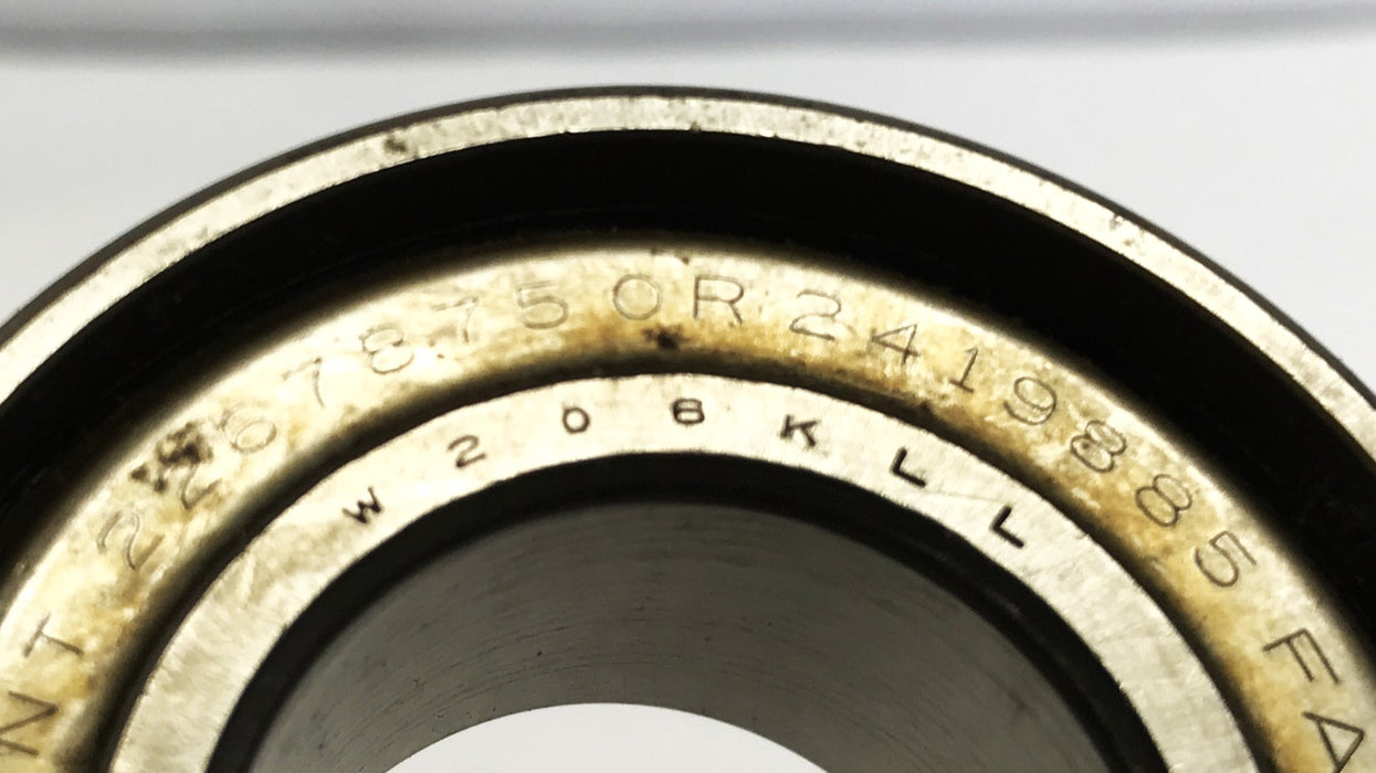 Fafnir 2-3/8 inch x 1 inch Single Row Bearing W206KLL NOS