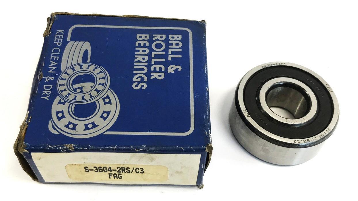 FAG Single Row Ball Bearing S-3604 (6304RSR) NOS