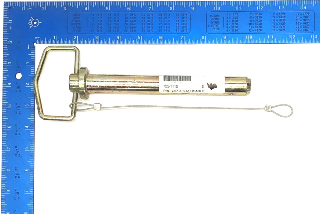Unbranded 7/8" X 6.5" Trailer Hitch Pin (Missing Bottom Pin) 725-1115 NOS
