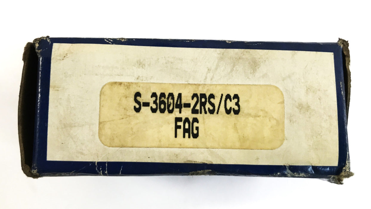 FAG Single Row Ball Bearing S-3604 (6304RSR) NOS