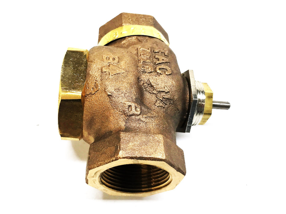 Schneider Electric 1-1/4" Bronze 3-Way Mixing Valve VR-7313-000-4-9 NOS