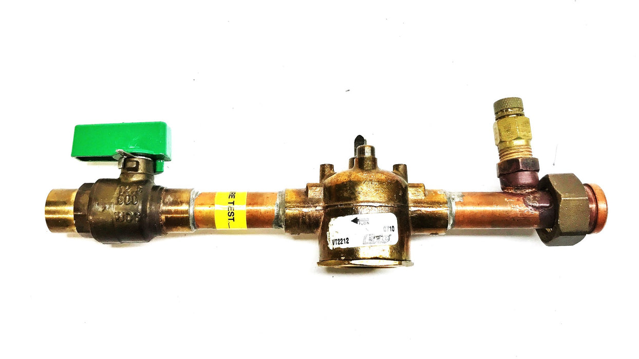 Erie 2-Way 2-Position Valve Body with Nexus 1/2" Shut Off Valve VT2212/WOG NOS
