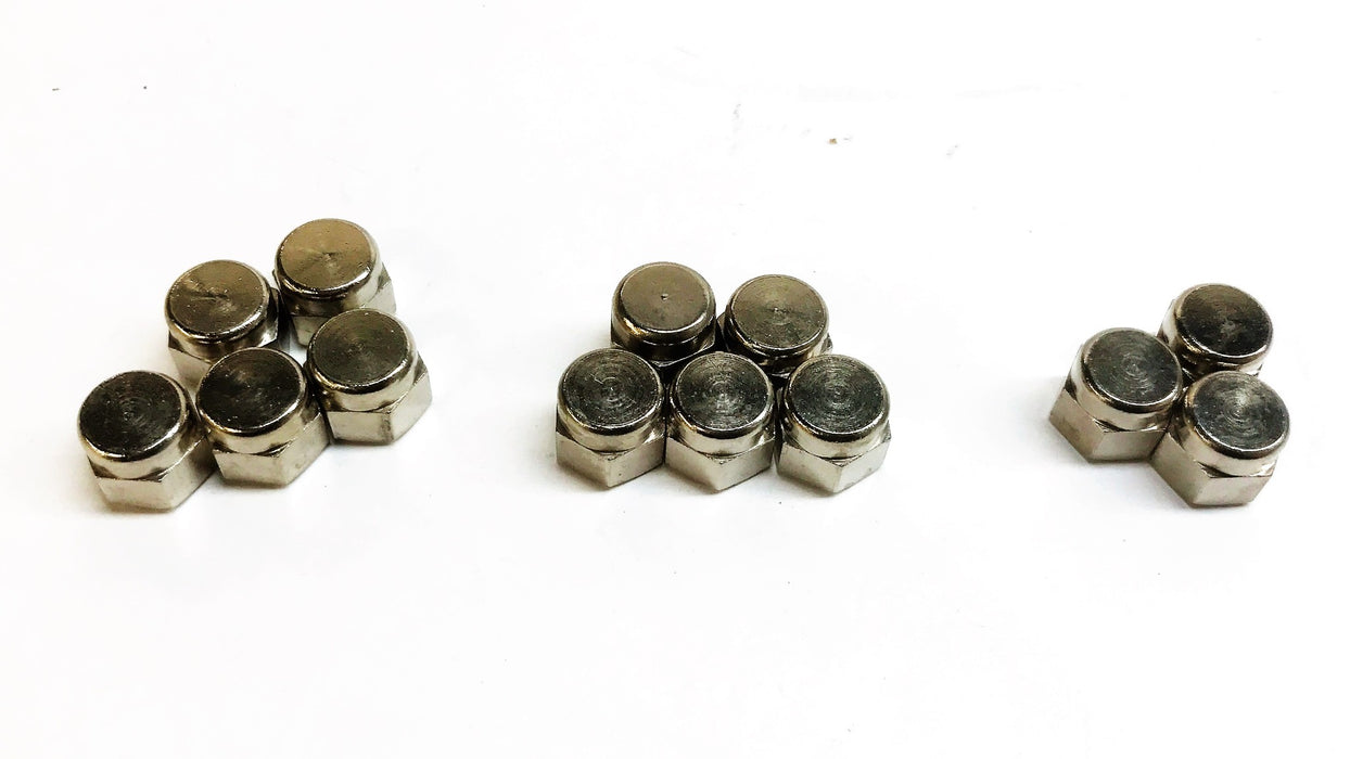 Unbranded 1/4" Flat Top Hex Head Cap Nut [Lot of 13] NOS