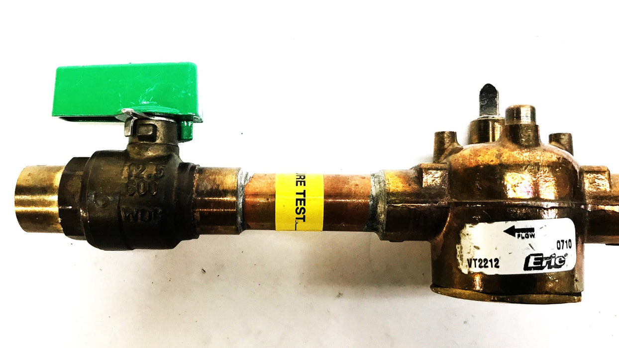 Erie 2-Way 2-Position Valve Body with Nexus 1/2" Shut Off Valve VT2212/WOG NOS