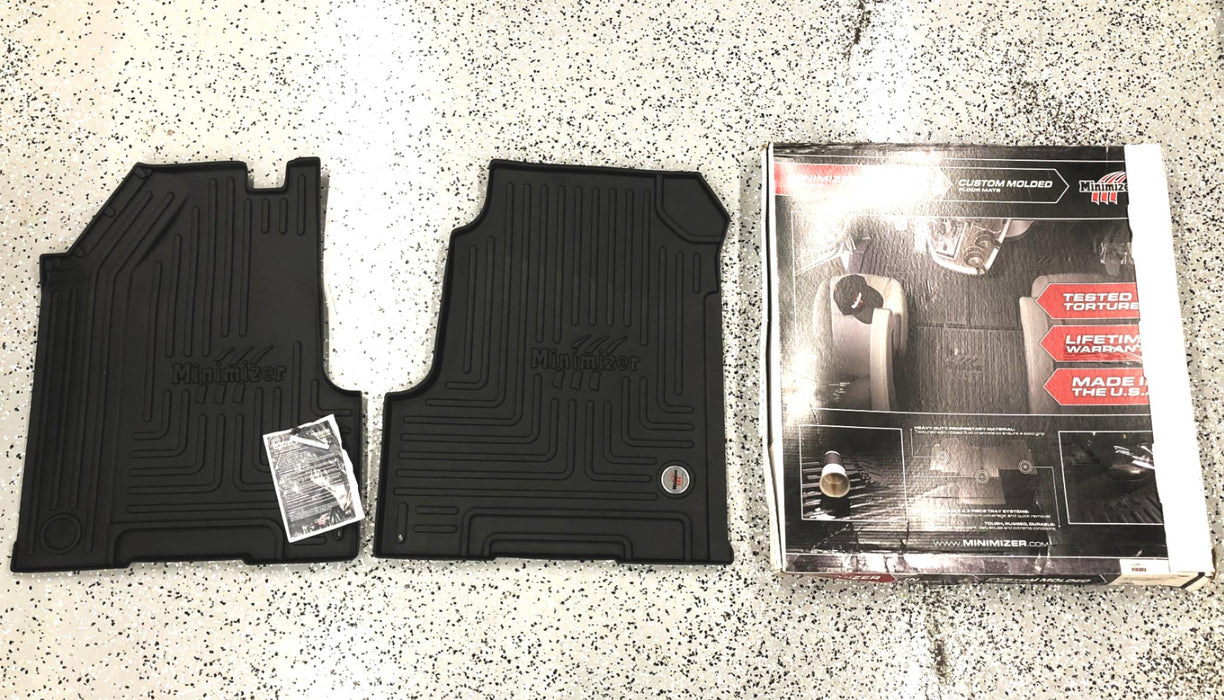 Minimizer Set of (2) Western Star Black Floor Mats 103085 (103069) (101809) NOS