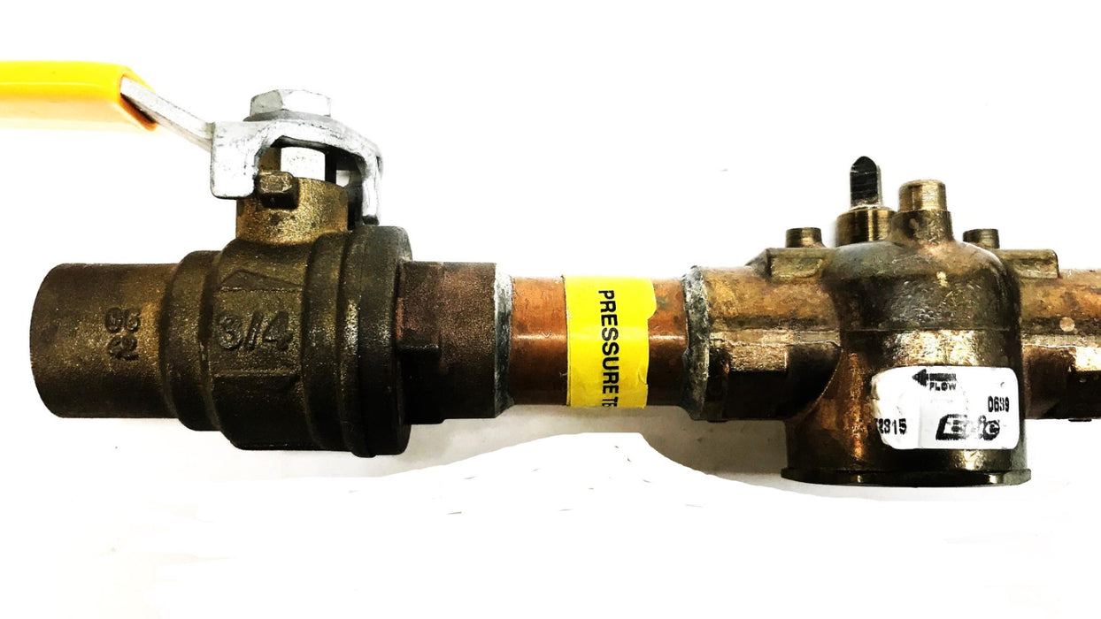 Erie 2-Way 2-Position Valve Body with CWP 3/4" Shut Off Valve VT2212/600 NOS