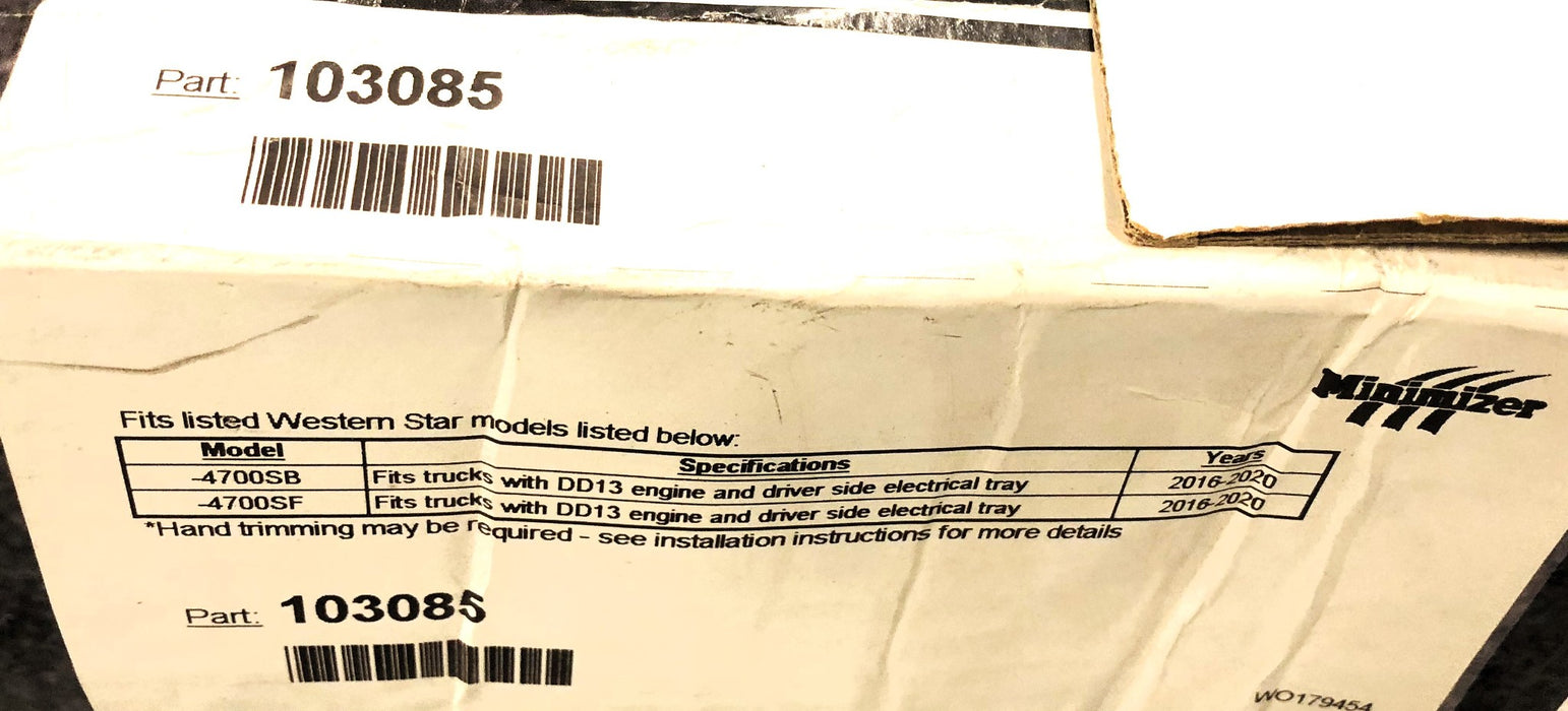 Minimizer Set of (2) Western Star Black Floor Mats 103085 (103069) (101809) NOS