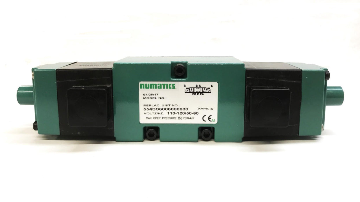 Asco Numatics Solenoid Air Valve 554SS6006000030 (228-723) NOS