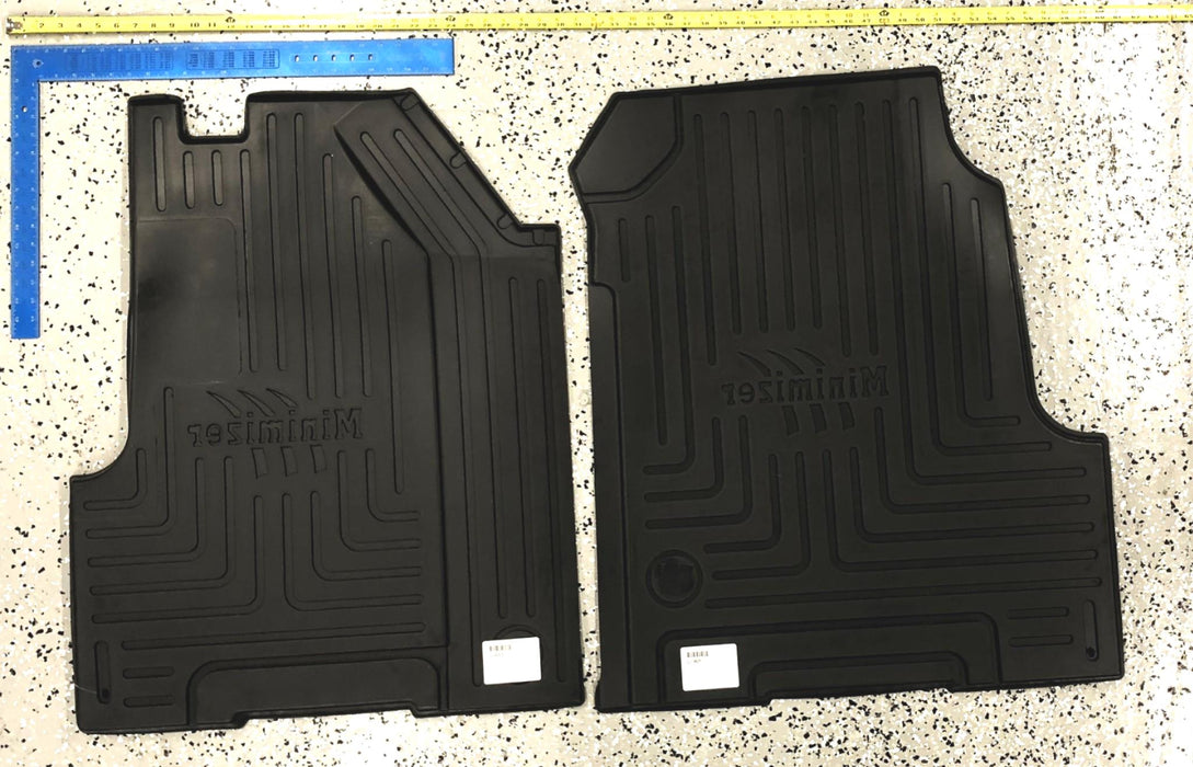 Minimizer Set of (2) Western Star Black Floor Mats 103085 (103069) (101809) NOS